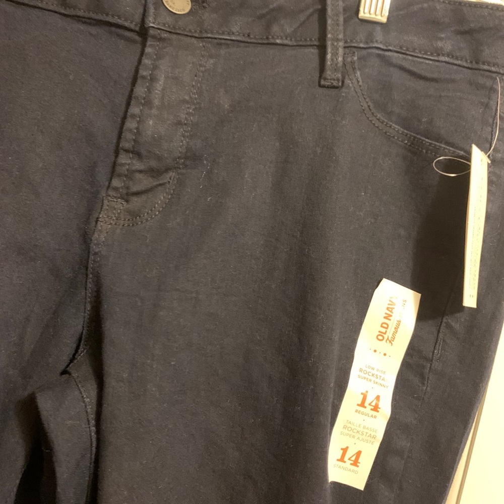 NWT! Old Navy Rockstar Blue Jeans - Picture 3 of 6